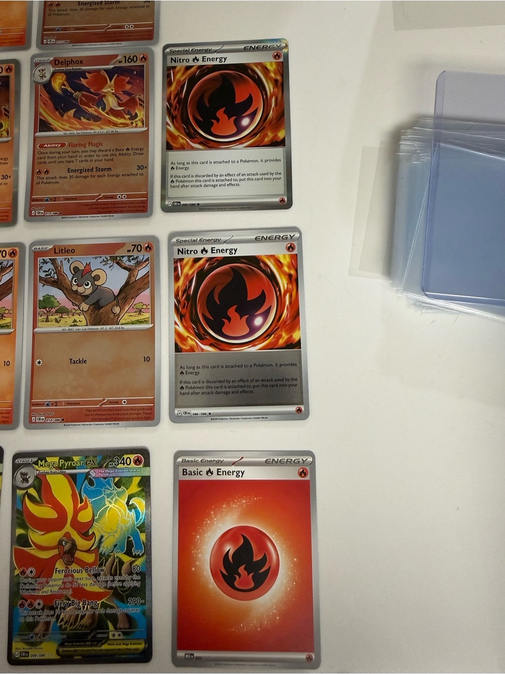 Pokemon Chaos Rising Fire Type Card Lot - Picture 6 of 6